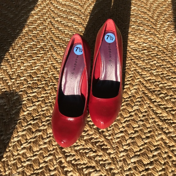 Madden Girl Shoes - Red heels Madden Girl Shoes - Red heels